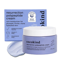 Cocokind Crème Polypeptide Resurrection — bouteille visible et hydratation prolongée
