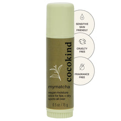 Cocokind Mymatcha Stick — hydratation-quotidienne, soin polyvalent pour peau et lèvres.
