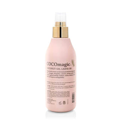 Cocomagic: spray appliqué sur cheveux humides pour démêlage et brillance.