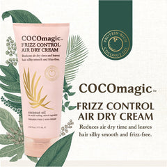 Cocomagic Cheveux lisses après séchage grâce à Frizz Control.