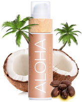 COCOSOLIS ALOHA, bouteille d'huile bronzante prête à l'emploi et hydratante.