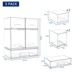 Grand bac transparent pour COKITOO, idéal pour les produits volumineux