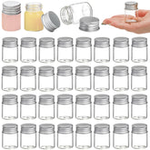 Coloch pot en verre 15 ml avec bouchon alu vis, fermeture sûre pour cosmétiques
