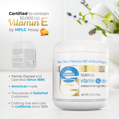 Applying Vitamin E cream on the face under makeup for a smoother base.
