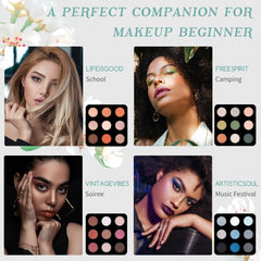 Color Nymph pinceaux maquillage, six outils essentiels pour une application précise.