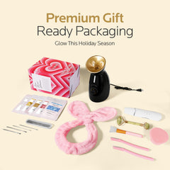 Colorfarm ensemble-outils soin-visage rose-gold, expérience spa à domicile.