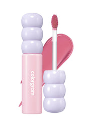COLORGRAM Fruity Glass Tint 07 Shy Guava: bouteille éclatante et couleur durable.