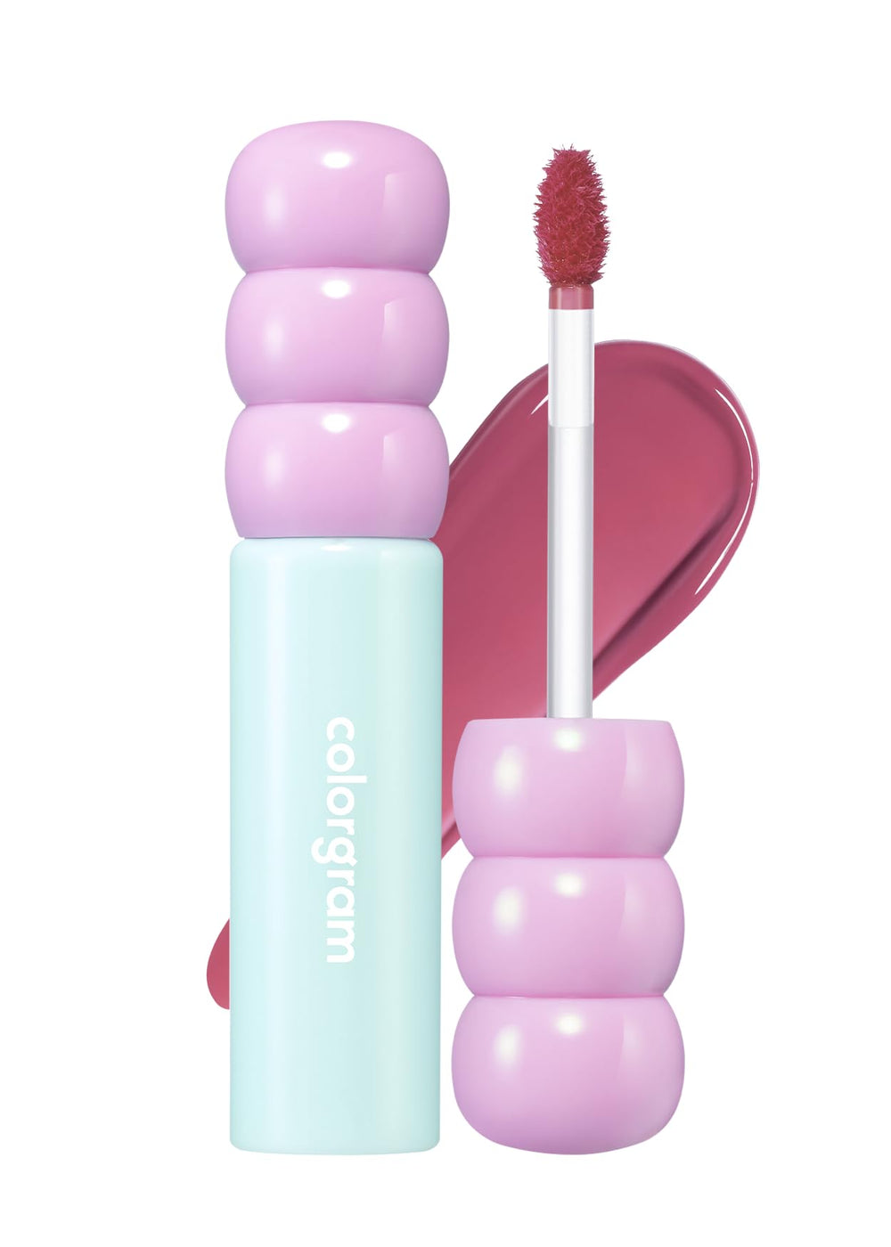COLORGRAM Fruity Glass Tint 09 Heartful Mulberry — bouteille brillante pour une couleur longue tenue.