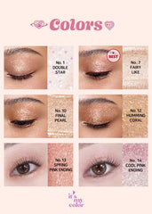 COLORGRAM Milk Bling Shadow teinte nacrée pour un regard lumineux et durable.
