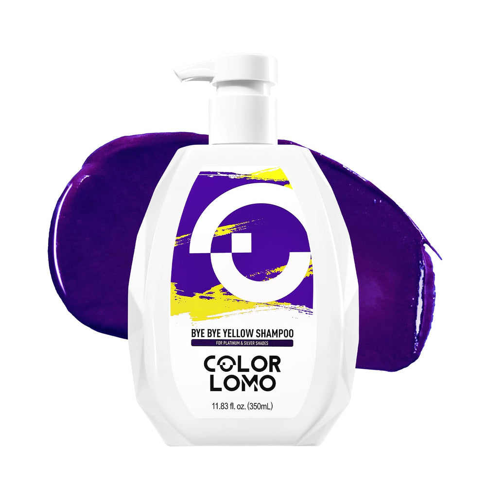 COLORLOMO Bye Bye Yellow Shampoing Violet flacon – neutralise les reflets jaunes et cuivre