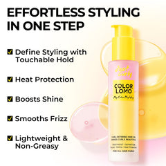 COLORLOMO – couche protectrice thermique pour cheveux protégés.