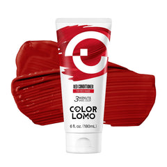COLORLOMO rouge sur la bouteille, couleur vive prête à revitaliser vos cheveux à domicile.