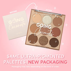 ColourPop Going Coconuts: nuances neutres pour looks polyvalents et faciles.