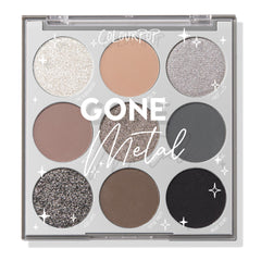 Palette ColourPop Gone Metal — ombres mat, tenue naturelle et durable.