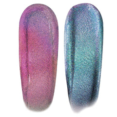 ColourPop x Stranger Things – ombre chromée liquide qui change selon la lumière pour un effet multidimensionnel.