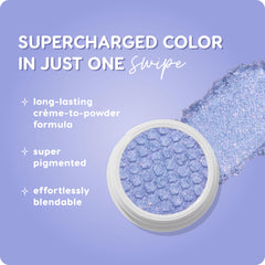 ColourPop Dream Much - glitter creme-poudre pour un fini brillant et durable.