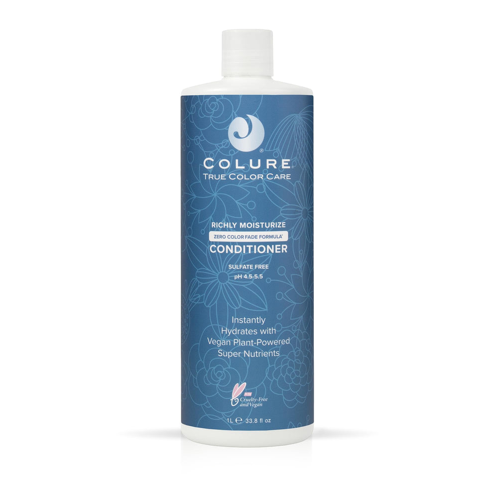 Colure Conditionneur hydratant riche pour cheveux, bouteille, douceur et élasticité retrouvées.