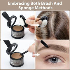 Comdian poudre ligne cheveux brun clair densité instantanée pour cheveux plus fournis