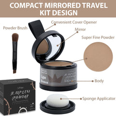 Comdian poudre ligne cheveux brun clair emballage double pratique et économique