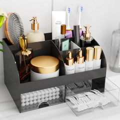COMFYROOM montre l'organisateur maquillage avec tiroirs ouverts pour un accès rapide.