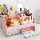 COMFYROOM organisateur maquillage rose avec tiroirs pour ranger rouges à lèvres et pinceaux