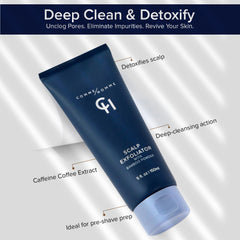 Comme Homme aloe-leaf soothing image showcases calming hydration on the scalp.