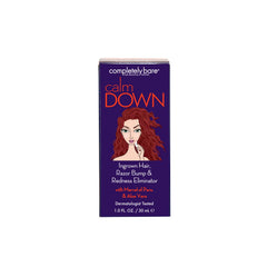Completely Bare calm DOWN: soin poils incarnés pour peau plus lisse après rasage.