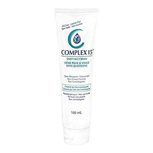 Complex 15 crème visage dans sa bouteille ergonomique, hydratation légère et pratique.