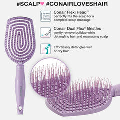 Conair utilisable sur cheveux mouillés ou secs, brins résistants.