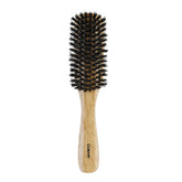 Brosse Conair Wood Flair poils de sanglier mélangés pour brillance naturelle.