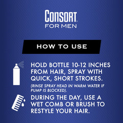 Consort Extra Hold sans parfum, fini frais discret.
