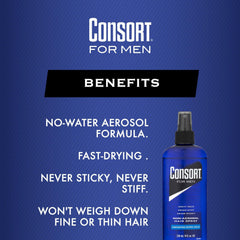 Consort pompe sans odeur 8oz, application facile et brume homogène.
