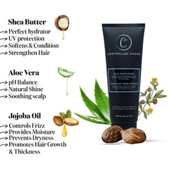 Texture riche de Controlled Chaos, crème hydratante pour boucles et définition.