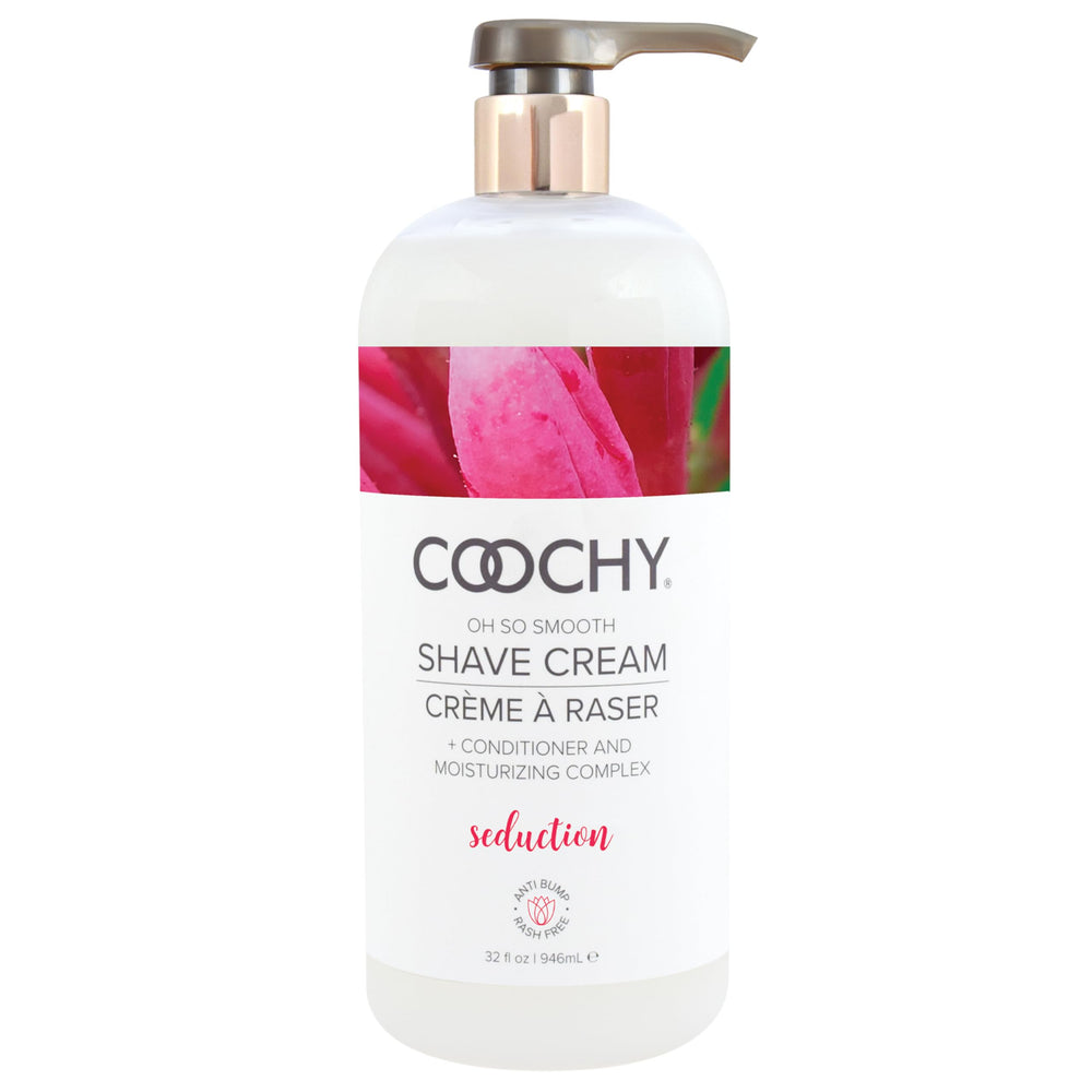 Coochy crème de rasage en bouteille 32 oz offrant hydratation durable