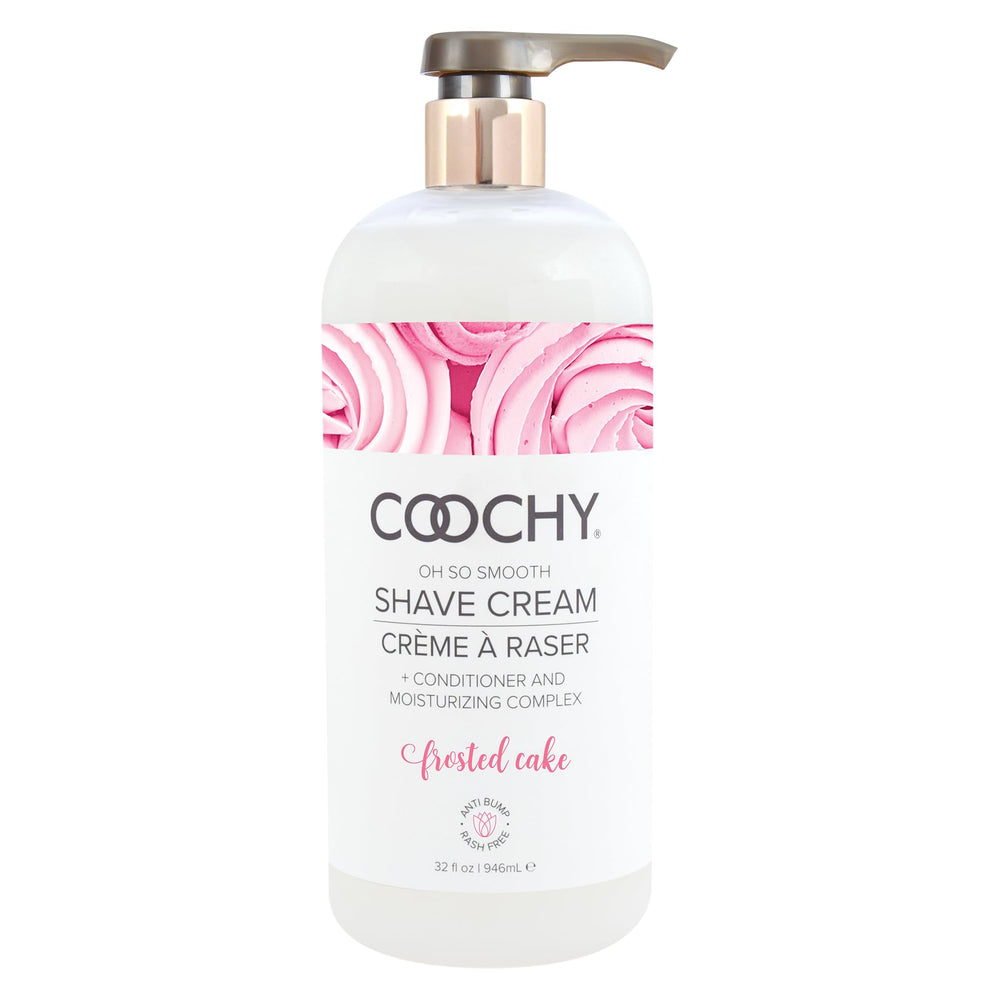 Crème de rasage Coochy hydratante en bouteille 32 onces, douceur durable.