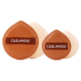 Éponge COOL-ANGLE marron pour fond de teint—application lisse et naturelle.