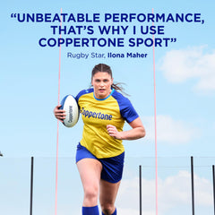 Coppertone Sport Mineral SPF 50, pulvérisateur-application rapide, facile à appliquer et s'étend uniformément.