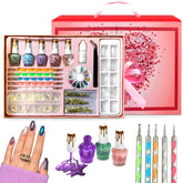 CoralBeau kit décoration des ongles complet avec bijoux et outils pour motifs personnalisés