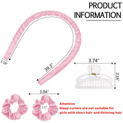 CORATED Clips et scrunchie, fixation sécurisée pour coiffage sans effort.
