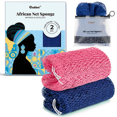 CORATED éponge-filet-africain, exfoliation en profondeur pour une peau plus lisse.