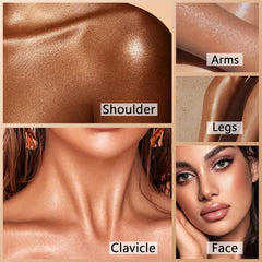 Corlo Body Shimmer Oil, brillance sur les jambes et les épaules pour un look festif.