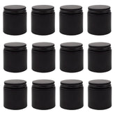 Cornucopia Brands bocal verre noir 4 oz avec visuel étiquetage pratique par craie