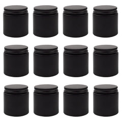 Cornucopia Brands bocal verre noir 4 oz avec visuel étiquetage pratique par craie