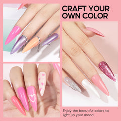 COSCELIA top and base coats set for lasting manicures