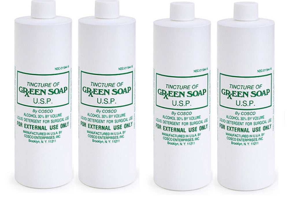 CoscoProducts Savon Vert - Bouteilles 4x16oz pour nettoyage professionnel.