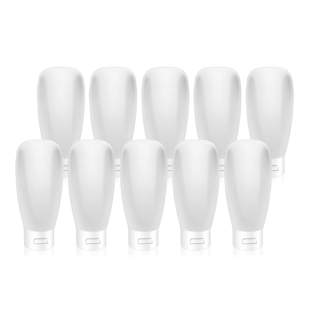 Cositina: lot de 10 tubes 60 ml en plastique, pratique pour voyage et remplissages répétés.