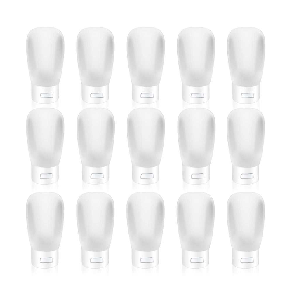 Bouteilles Cositina 30ml à capuchon bascule, ensemble pratique pour voyager et doser les échantillons.