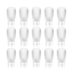 Bouteilles Cositina 30ml à capuchon bascule, ensemble pratique pour voyager et doser les échantillons.