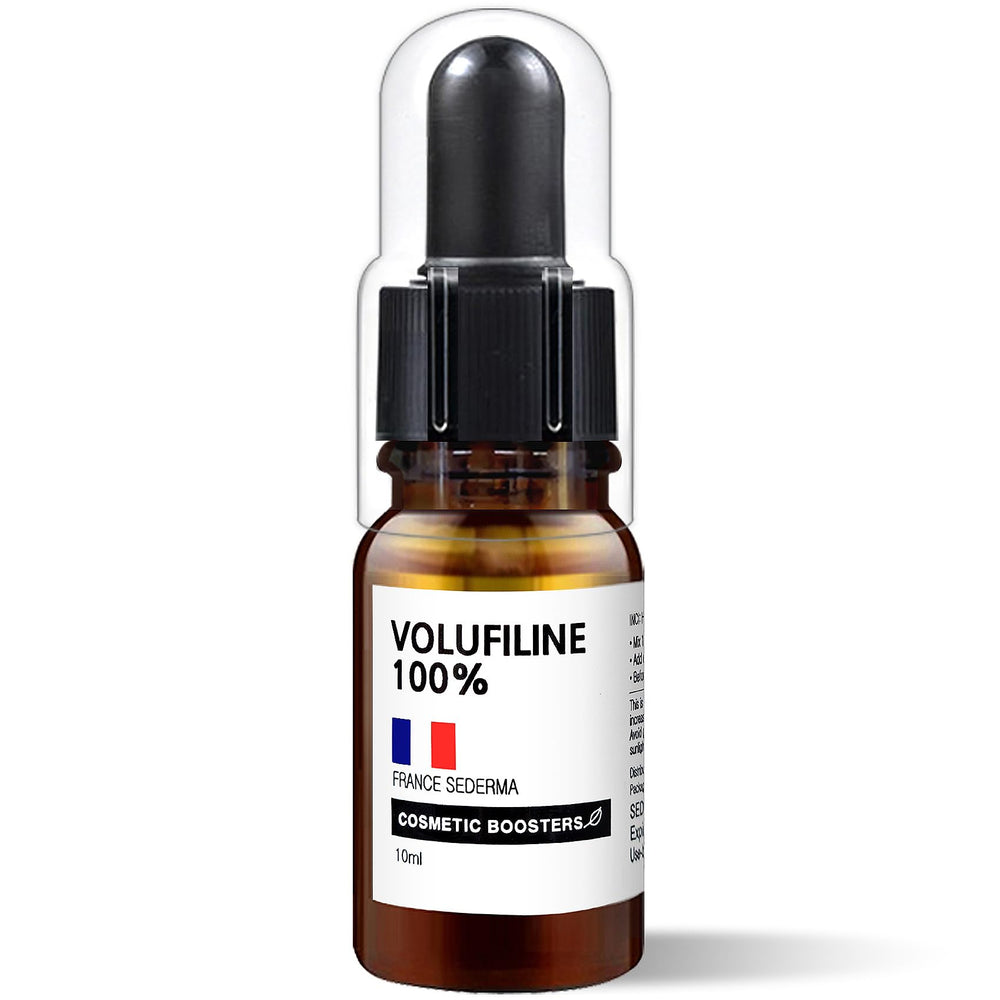 Volufiline Cosmetic Boosters, bouteille 10 ml, usage externe visage et corps – amélioration potentielle de l'élasticité.