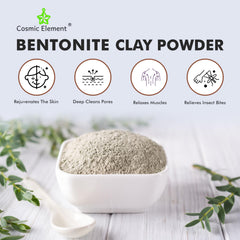 Applying a clay mask to the face for a refreshed feel.